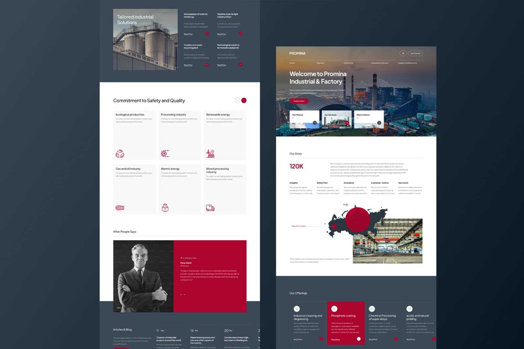 Manufacturing Website Design